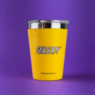 Copo Viagem Snap - Snoopy - Aço Inoxidável e Plástico 300ml