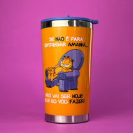 Copo Viagem Tony Garfield - Aço Inoxidável e Plástico 350ml